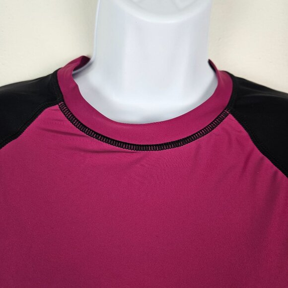 Daci Womens Two Piece Raglan Sleeve Ladies Rash Guard Swimsuit Size Large Beach - Picture 6 of 10